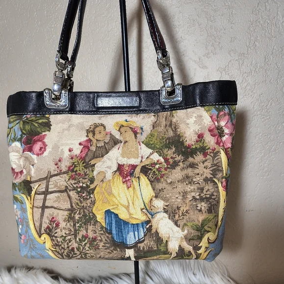 Brighton Jodi Reversible Tote - Black and Multicolor - Picture 5 of 10